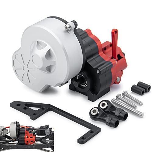 Runup Komplettes Getriebegehäuse aus Metall mit Getriebe für 1:10 Axial SCX10 AX10 Wraith RC Crawler Car von Runup