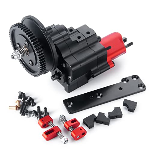 Runup Metallgetriebe Komplettgetriebe mit Baggetriebe 2 Geschwindigkeiten für Axial SCX10 1/10 RC Crawler Auto Upgrade Teile Runup Metallgetriebe Komplettgetriebe mit Baggetriebe 2 Geschwindigkeiten für Axial SCX10 1/10 RC Crawler Auto Upgrade Teile von Runup