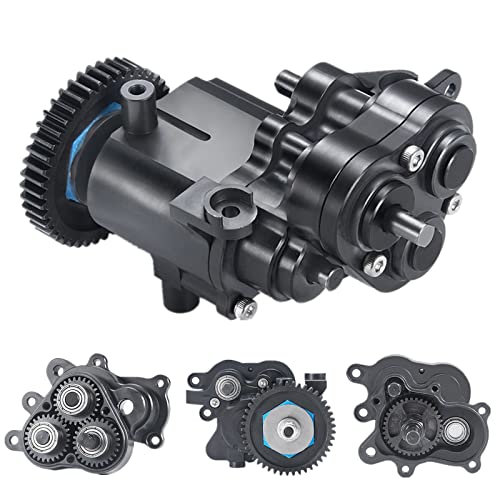 Runup Metallgetriebe mit Schaltpantoffel, Kupplung und Getriebeinternen Zahnrädern für 1/10 RC Crawler TRX4 TRX6 Upgrade von Runup
