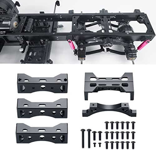 Runup Querträger-Set aus Metall, Heckbalken, Stoßstange, Achse, modifiziert für 1/14 Tamiya Scania R620 Man Traktor LKW Anhänger Teile (für R620) von Runup