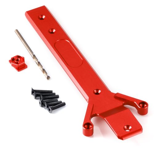 Runup RC Alu-Legierung Chassis Platte für 1/16 Tra-xxas Mini Maxx 2S Mini XRT VXL-3S Monster Truck Upgrades Teile (Rot) von Runup