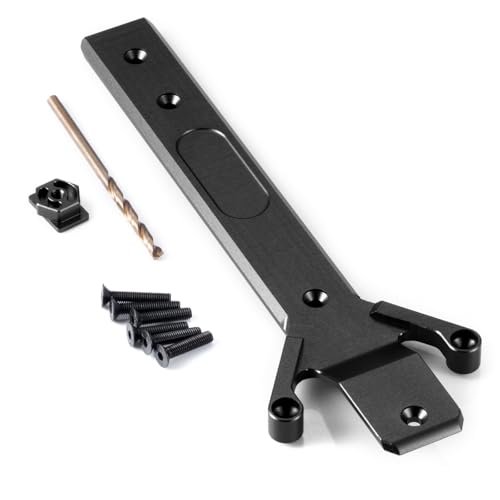 Runup RC Alu-Legierung Chassis Platte für 1/16 Tra-xxas Mini Maxx 2S Mini XRT VXL-3S Monster Truck Upgrades Teile (Schwarz) von Runup