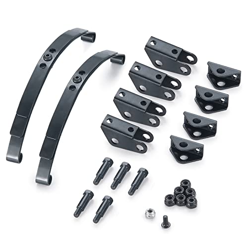 Runup RC Auto Stahl Blatt Feder Federaufhängung Bar für 1/14 Tamiya Traktor LKW Anhänger Cargo Tow Upgrade Teile (hinten) von Runup