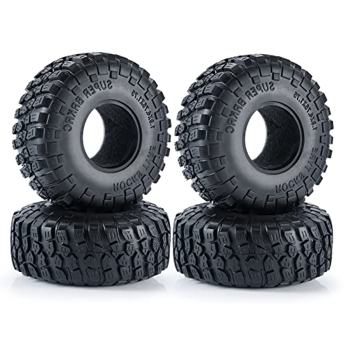 Runup RC-Reifen, 4,8 cm (1,9 Zoll), 4-teiliges Set für 1/10 RC Rock Crawler Axial SCX10 90046 TRX4 TRX-6 D90 von Runup