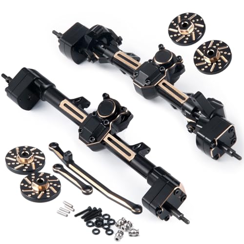 Runup RC Vorder- und Hinterachse Set Schwere Messinggewichte für Axial 1/24 RC Crawler Portal Axial SCX24 90081 C10 Jeep Gladiator Ford Bronco Upgrade-Teile Runup RC Vorder- und Hinterachse Set Schwere Messinggewichte für Axial 1/24 RC Crawler Portal Axial SCX24 90081 C10 Jeep Gladiator Ford Bronco Upgrade-Teile von Runup
