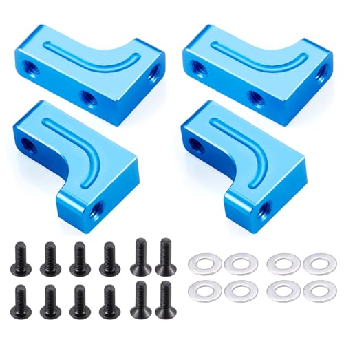 Runup Servo Halterung Aluminiumlegierung für Tamiya TT02 1/10 RC auf Straßen Touring Car Upgrade Teile（2set） von Runup