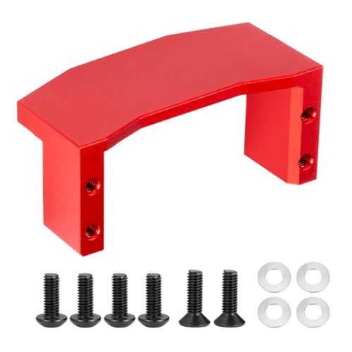 Runup Servo Mount Set Aluminiumlegierung für Tamiya 1/10 TT-02 Fernbedienung Elektroauto Optionsteile (Rot) von Runup