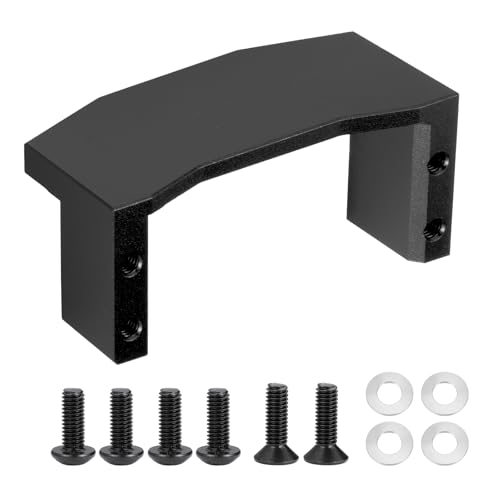 Runup Servo Mount Set Aluminiumlegierung für Tamiya 1/10 TT-02 Fernbedienung Elektroauto Optionsteile (Schwarz) von Runup