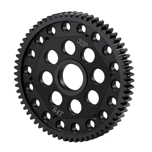 Runup Stahl 32P Stirnradgetriebe 64T Hauptzahnrad für Axial Yeti 90025/26 90032/38 RC Car Upgrade Zubehör von Runup