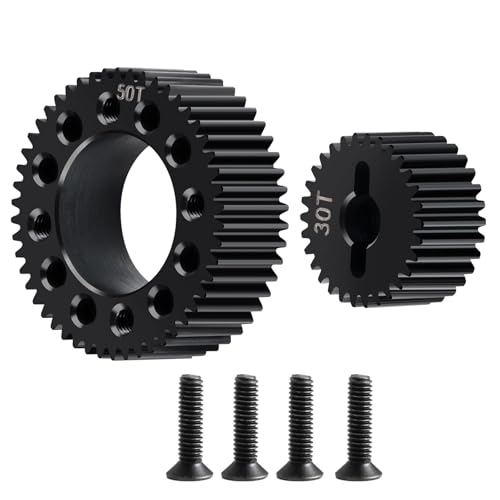 Runup Stahl Stealth Overdrive Gears Set 30T/50T 29T/51T Idler Gear Drive Gear für 1/10 Element Enduro Truck RC Car Upgrade Parts (50T-30T) von Runup
