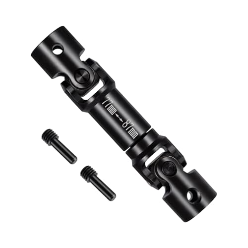 Runup Steel RC Antriebswelle 77-87mm 92-107 mm 157-210 mm Mittelfahrwelle für Axial SCX6 Upgrade Jeep Wrangler Trail Honcho 1/6 RC Crawler Car Upgrade Teile (77-87mm) von Runup
