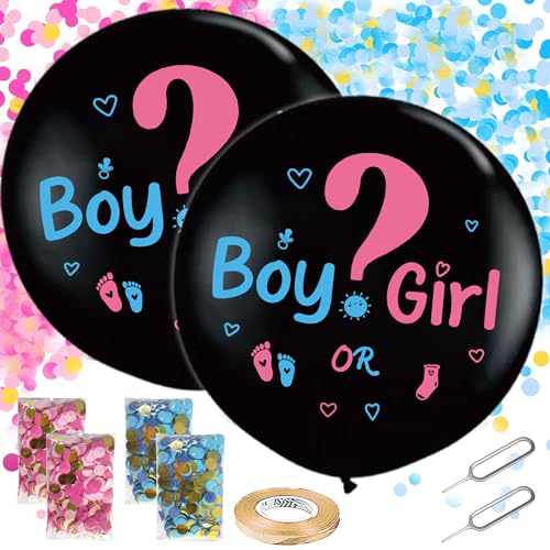 Gender Reveal Ballons (Pink Blue Boy or Girl) von Runyuzi