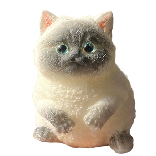 Cat Stress Ball, niedliche siamesische Katzenstress-Squeeze-Spielzeug für Kinder, langsam steigende Ultra-weiche Angst-Erleichterungstromwerkzeuge für Partygunst, Geschenke, Schulpullover-Katze Ball Cat Stress Ball, niedliche siamesische Katzenstress-Squeeze-Spielzeug für Kinder, langsam steigende Ultra-weiche Angst-Erleichterungstromwerkzeuge für Partygunst, Geschenke, Schulpullover-Katze Ball von Ruqingg