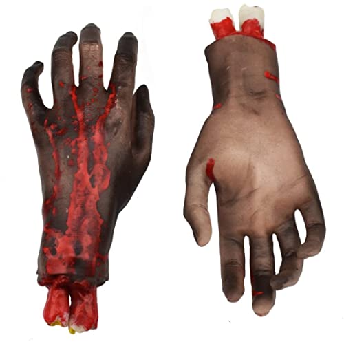 Halloween abgetrennte Hände und Füße Set 4pcs realistische gruselige blutige Hände und Füße gebrochene Körperteile Halloween Requisiten Dekorationen, blutig Halloween abgetrennte Hände und Füße Set 4pcs realistische gruselige blutige Hände und Füße gebrochene Körperteile Halloween Requisiten Dekorationen, blutig von Ruqingg