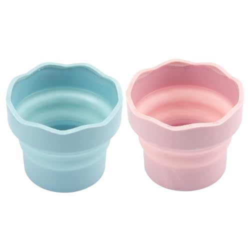 Paint Pinsel Rinser, 2pcs Pinsel Reiniger zusammenklappbarer Silikonreiniger Tassen tragbare Spülung Tasse Malerei Lieferungen Künstler Geschenke Paint Pinsel Rinser, 2pcs Pinsel Reiniger zusammenklappbarer Silikonreiniger Tassen tragbare Spülung Tasse Malerei Lieferungen Künstler Geschenke von Ruqingg
