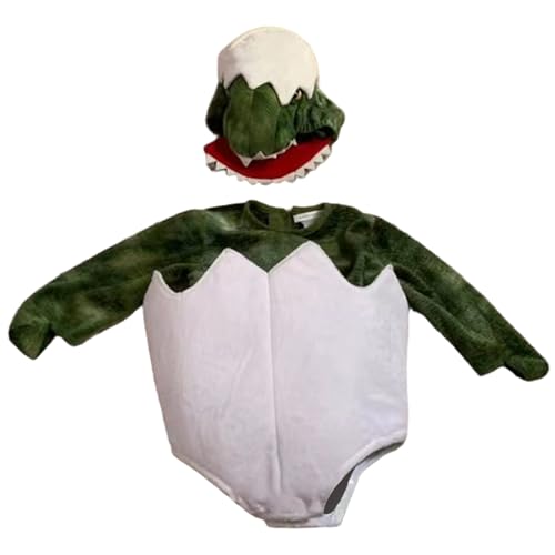 Ruqingg Baby Dinosaurierkostüm weiches lustiges Ei Dinosaurier Kostüm Kleinkind für Halloween -Weihnachtsfeier Cosplay, geeignet für Babys mit einer Höhe von 27, 6 -Zoll -Kleinkind von Ruqingg
