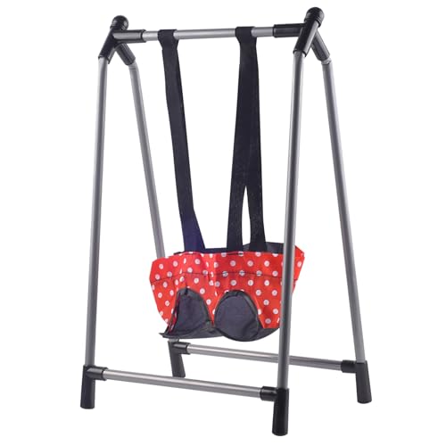 Ruqingg Babypuppenschwung, leichte Puppenschwung mit faltbarem Metallständer, süßes Babyspielzeug, Möbel, Accessoires für Jungen und Mädchengeschenke Ruqingg Babypuppenschwung, leichte Puppenschwung mit faltbarem Metallständer, süßes Babyspielzeug, Möbel, Accessoires für Jungen und Mädchengeschenke von Ruqingg