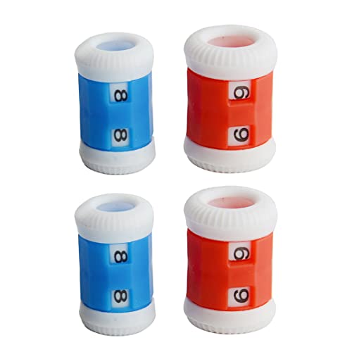 Ruqingg Strickzeile Zähler Ersatz Kunststoff Häkeln Praktische Strick -Assistenten -Werkzeuge Combi -Packgrößen rot und blau 4pcs Strickzeile Zeife von Ruqingg