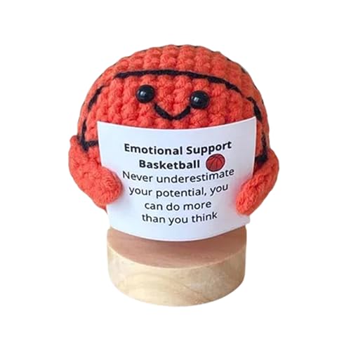 Emotionale Unterstützung Plüsch - Handgefertigter motivierender Zitat Strickball | Emotionale Unterstützung Häkelball mit inspirierendem Zitat für Zuhause Arbeitsplatz Desktop Emotionale Unterstützung Plüsch - Handgefertigter motivierender Zitat Strickball | Emotionale Unterstützung Häkelball mit inspirierendem Zitat für Zuhause Arbeitsplatz Desktop von Rurunklee