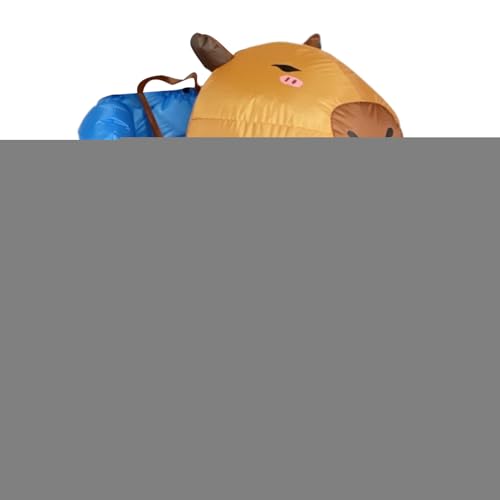 Rurunklee Aufblasbare Kostüme für Erwachsene, lustiges Capybara-Outfit für Kinder, Cosplay-Zubehör für Mädchen, Männer, Frauen, Jungen, Karneval, Versammlungen, Maskeraden, Paraden von Rurunklee