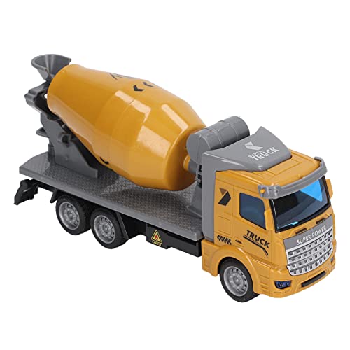 Rushbom 1:50 Legierungsmischlastwagen mit Legierungsmixer von 1:50, Stanzkaste-Baufahrzeug, Zementmixer Spielzeugwagen Skala Hohe Simulation Rückenbackauto-Spielzeug Glossy (Flacher Kopf) von Rushbom