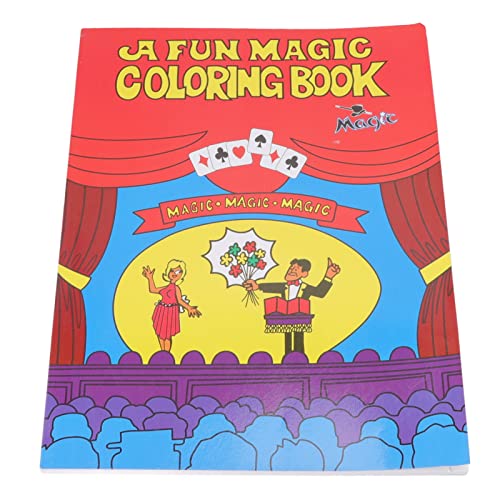 Rushbom Magisches Malbuch Trick Magician Requisiten Malbuch Cartoon Design einfach zu bedienen Buch Tricks Requisiten von Rushbom