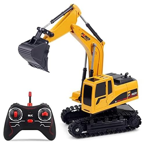 Ruutcasy Ferngesteuerter Bagger, Spielzeugbagger, Bagger, Spielzeug, Ingenieur-Sandbagger, Baufahrzeug, ferngesteuertes Bagger, Spielzeugautos für Kinder von Ruutcasy