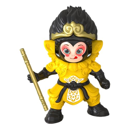Ruwshuuk Affenpuppe Spielzeug | Verwandelbare Gesichtsdekoration,Lustiges Affenmodell Deko Für Schreibtisch Und Bücherregal von Ruwshuuk