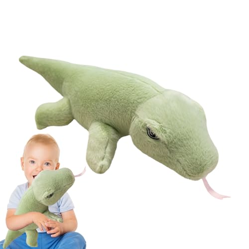 Ruwshuuk Echse Kuscheltier - Plüschtier Figur | Kuschelweiches 50cm Umarmkissen Wohnzimmer Deko Kinder Mädchen Sofakissen von Ruwshuuk