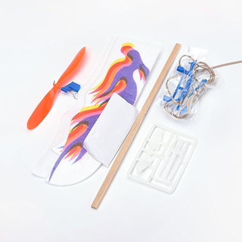 Ruwshuuk Gummiband Antrieb Flugzeug,Gleiter Für Drinnen Und Draußen Spielzeug | Geburtstagsgeschenkidee Für Camping Garten Innen- Und Außenbereich von Ruwshuuk
