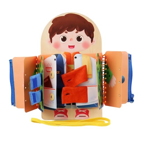 Ruwshuuk Knopfbrett - Lernspielzeug Anziehbrett | Entwicklungs Holzspielzeug Ab 3 Jahre Kindergarten Vorschule Ruwshuuk Knopfbrett - Lernspielzeug Anziehbrett | Entwicklungs Holzspielzeug Ab 3 Jahre Kindergarten Vorschule von Ruwshuuk