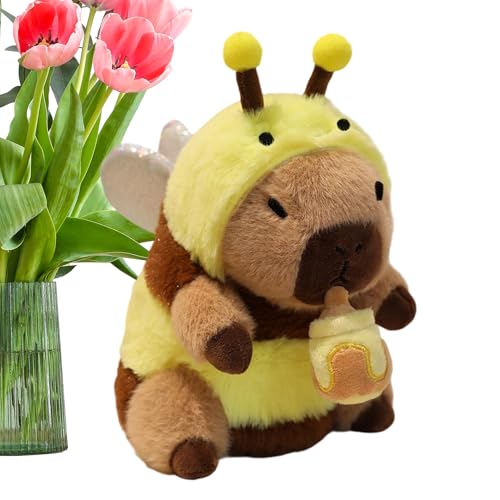 Ruwshuuk Kuscheltier - Süßes Capybara Plüsch Spielzeug Puppe Kissen - Weiches kuscheliges Haustierfreund niedliches dekoratives Wurfkissen für Wohndekoration und für Erntedankfest Valentinstag Ruwshuuk Kuscheltier - Süßes Capybara Plüsch Spielzeug Puppe Kissen - Weiches kuscheliges Haustierfreund niedliches dekoratives Wurfkissen für Wohndekoration und für Erntedankfest Valentinstag von Ruwshuuk