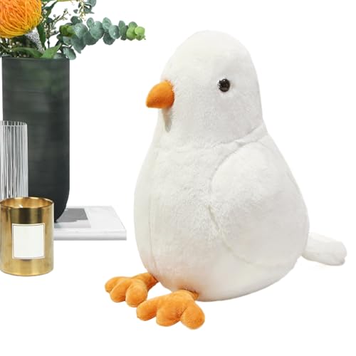 Ruwshuuk Stofftier Taube | Naturgetreues Kuscheltier aus PP-Baumwolle | Realistisches Herzenswärme Design als Schlafbegleiter für Familie Freunde und Kinder von Ruwshuuk