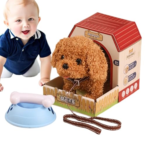 Ruwshuuk Wanderpuppenspielzeug für, elektrischer Hund - Bellen plüsch elektronischer Haustier - Elektronische interaktive Gehen Bellen Barking Schwanz wedeln Tiere Hund mit Seil für Kinder, Ruwshuuk Wanderpuppenspielzeug für, elektrischer Hund - Bellen plüsch elektronischer Haustier - Elektronische interaktive Gehen Bellen Barking Schwanz wedeln Tiere Hund mit Seil für Kinder, von Ruwshuuk