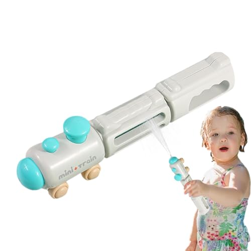 Ruwshuuk Wasserspielzeug für Kinder,Wasserspielzeug für Kinder,Ausziehbares Spritzspielzeug in Cartoon-Zugform | Leistungsstarkes Wasserspielzubehör mit großem Fassungsvermögen und bequemem Griff für von Ruwshuuk