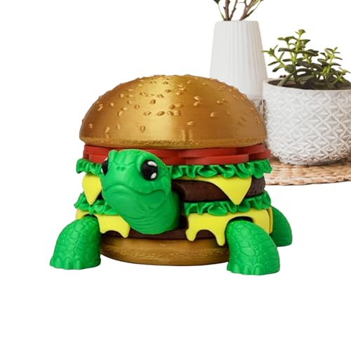 Ruyeiig 3D-Gedruckte Schildkröte | 3D Gedruckte Schildkröten Figur Als Hamburger Für Tischdekoration | Deko Für Wohnzimmer Kinderzimmer Arbeitszimmer Schlafzimmer Bücherregal Ruyeiig 3D-Gedruckte Schildkröte | 3D Gedruckte Schildkröten Figur Als Hamburger Für Tischdekoration | Deko Für Wohnzimmer Kinderzimmer Arbeitszimmer Schlafzimmer Bücherregal von Ruyeiig