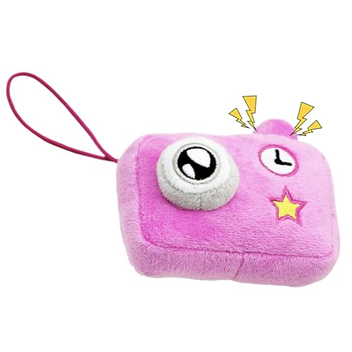 Ruyeiig Anime Plüschpuppe | Niedlicher Anime Charmanhänger Für Handtaschen | Plüschkamera Puppe Für Pendeln Schule Reise, Niedlicher Anhänger Für Schlüsselbund Rucksack Handtasche Deko von Ruyeiig