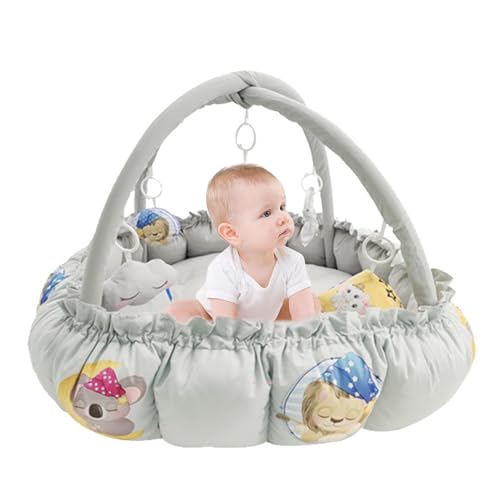 Ruyeiig Bauchzeit-Aktivitätsmatte, Spielmatte für Kleinkinder, Aktivitäts-Fitnessstudio - 5-in-1-Tummy-Time-Aktivitätsmatte - Vergrößerte Dicke -Indoor-Gym-Krabbel-Aktivitätsmatten für Schlafzimmer Ruyeiig Bauchzeit-Aktivitätsmatte, Spielmatte für Kleinkinder, Aktivitäts-Fitnessstudio - 5-in-1-Tummy-Time-Aktivitätsmatte - Vergrößerte Dicke -Indoor-Gym-Krabbel-Aktivitätsmatten für Schlafzimmer von Ruyeiig