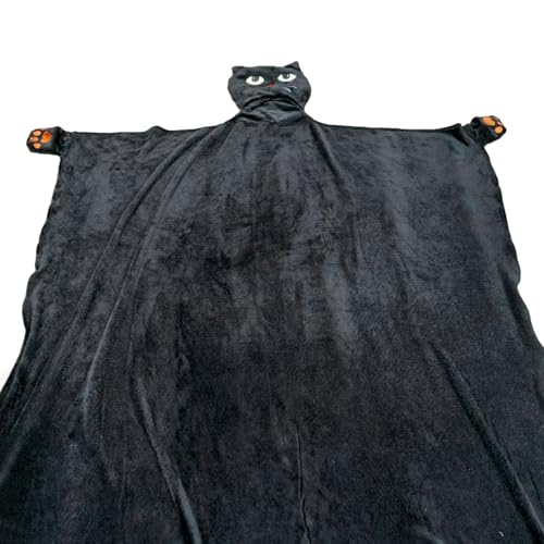 Ruyeiig Halloween Umhang mit Kapuze - Cosplay Kürbis Katze Kapuzen Cape | Samt Karnevalskostüm Cape Für Erwachsene Unisex Verkleidung Bühnenoutfit Ruyeiig Halloween Umhang mit Kapuze - Cosplay Kürbis Katze Kapuzen Cape | Samt Karnevalskostüm Cape Für Erwachsene Unisex Verkleidung Bühnenoutfit von Ruyeiig