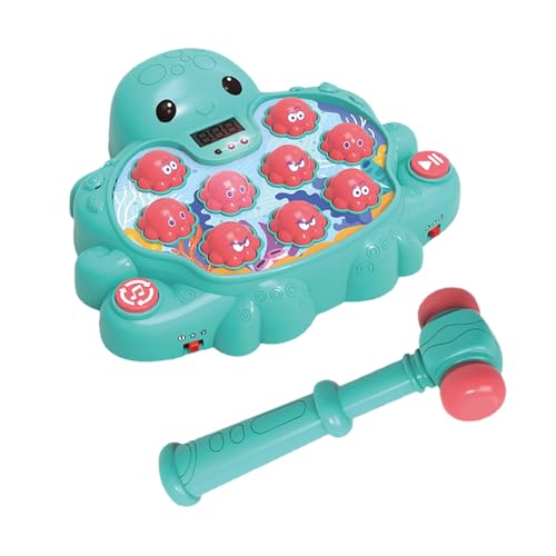 Ruyeiig Hammerspielzeug - Klopfspiel Für Kinder - Hand-Auge-Koordination Oktopus Form Kinder Spielzeug Für Kleinkinder Unterwegs Zuhause Spielzeit Vorschule Fähigkeiten Entwickeln von Ruyeiig