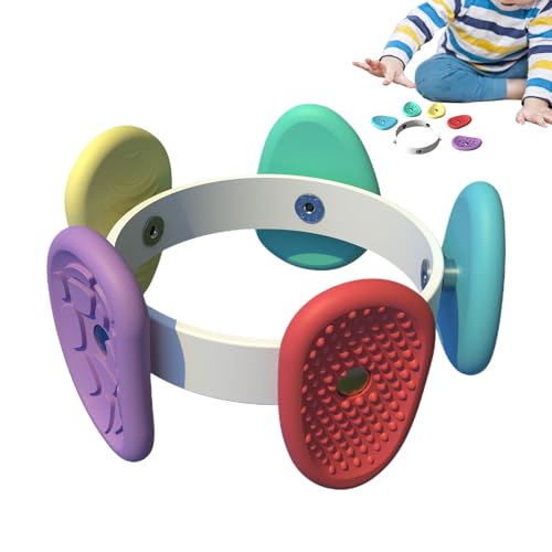 Ruyeiig Sensory Steine,Fingertipp Spielzeug Für Kleinkinder - Strukturierte Steine Armband Meditation Hilfsmittel Für Erwachsene Kinder Reisen Schreibtisch Turnhalle Innenbereich Außenbereich von Ruyeiig