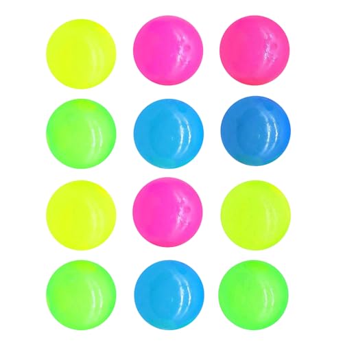 Ruyeiig Sticky Ball Spielzeug, Leuchtende Erhabene Bälle Beruhigendes Quetschspielzeug, Wiederverwendbar Spaß Teens Coole Sachen für Kinder Mädchen Liebhaber Erwachsene Familie Klassenraum Fidget von Ruyeiig