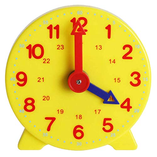 Rvtkak Lernuhr für Kinder, Lernwecker, Uhrzeitanzeige, verstellbare Uhrzeit, Lernuhr, frühes Lehrwerkzeug, Zahl, Kinderuhr zum Lernen der Uhrzeit von Rvtkak