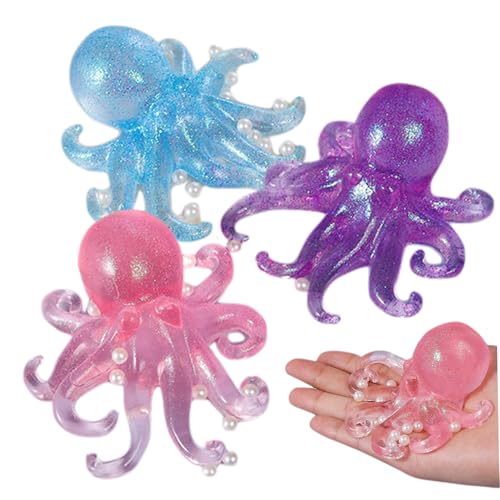 3pcs Squeeze -Spielzeug, Kawaii Octopus Formstressspielzeug, sanftes Tintenfisch, Simulation niedliches Stress -Relief -Spielzeug, kreative Geschenke und Bälle für Kinder und Erwachsene 3pcs Squeeze -Spielzeug, Kawaii Octopus Formstressspielzeug, sanftes Tintenfisch, Simulation niedliches Stress -Relief -Spielzeug, kreative Geschenke und Bälle für Kinder und Erwachsene von Rwigeboo