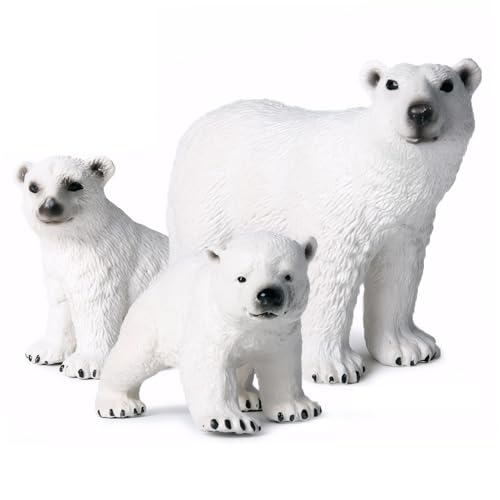 Rwigeboo 3pcs Polarbär, realistische Kunsttiere Figuren, 3 Größen Polarbär Figur Modell pädagogisches Lernspielzeug Geburtstagstorte Tiere Spielzeug für Kinder Jungen Mädchen Rwigeboo 3pcs Polarbär, realistische Kunsttiere Figuren, 3 Größen Polarbär Figur Modell pädagogisches Lernspielzeug Geburtstagstorte Tiere Spielzeug für Kinder Jungen Mädchen von Rwigeboo