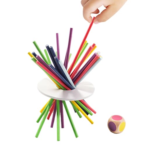 Rwigeboo Gleichgewichtsspiel, Brettspiele zählen Stick, Disc & Dice, Glatte Holzmontessori -Spielzeug, farbenfrohe Bildungsspielzeug für Mädchen und Jungen Holzbrettspiele Rwigeboo Gleichgewichtsspiel, Brettspiele zählen Stick, Disc & Dice, Glatte Holzmontessori -Spielzeug, farbenfrohe Bildungsspielzeug für Mädchen und Jungen Holzbrettspiele von Rwigeboo