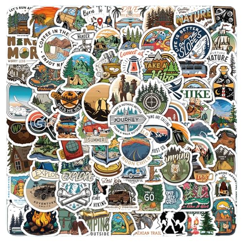 Rwoythk 100 Stück Reise Aufkleber, Outdoor Reise Stickers Set, wasserdichte Abenteuer Stickers, Vintage, für Wasserflaschen, Autos, Laptop, Gepäck und mehr Rwoythk 100 Stück Reise Aufkleber, Outdoor Reise Stickers Set, wasserdichte Abenteuer Stickers, Vintage, für Wasserflaschen, Autos, Laptop, Gepäck und mehr von Rwoythk