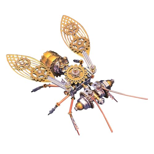 Rxbycxshi 3D Metall Puzzle Bienen Modellbausatz für Erwachsene, Steampunk Insekt Metall Puzzle Modell, 2026 Adventskalender Kreative Dekoration Geschenk Ornamente - 170 Teile Rxbycxshi 3D Metall Puzzle Bienen Modellbausatz für Erwachsene, Steampunk Insekt Metall Puzzle Modell, 2026 Adventskalender Kreative Dekoration Geschenk Ornamente - 170 Teile von Rxbycxshi