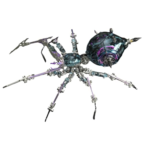 Rxbycxshi 3D Metall Puzzle Krieg Spinne Modellbausatz für Erwachsene, Steampunk Insekt Metall Spinne Modell, 2026 Adventskalender Kreative Desktop Dekoration Ornamente Geschenk von Rxbycxshi