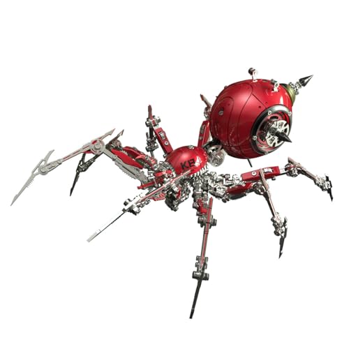 Rxbycxshi 3D Metall Puzzle Krieg Spinne Modellbausatz für Erwachsene, Steampunk Insekt Metall Spinne Modell, 2026 Adventskalender Kreative Desktop Dekoration Ornamente Geschenk von Rxbycxshi